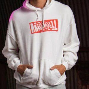 Junk Food Marvel Swirl Logo Hoodie, Large